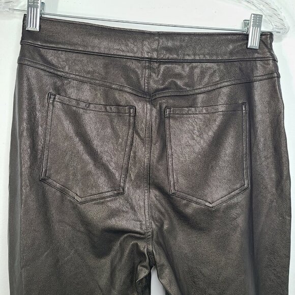 Spanx Black Faux Leather Jean - ish Ankle Leggings - Picture 9 of 10